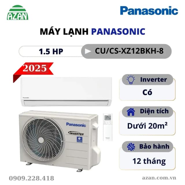 So sánh giá Máy lạnh 2 chiều Panasonic Inverter 1.5 HP CU/CS-XZ12BKH-8 rẻ nhất? - Ảnh 8