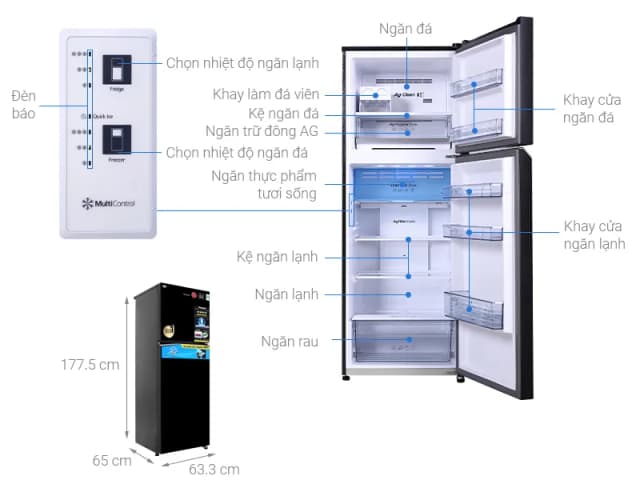 So sánh giá Tủ lạnh Panasonic Inverter 366 lít NR-TL381VGMV rẻ nhất? - Ảnh 4