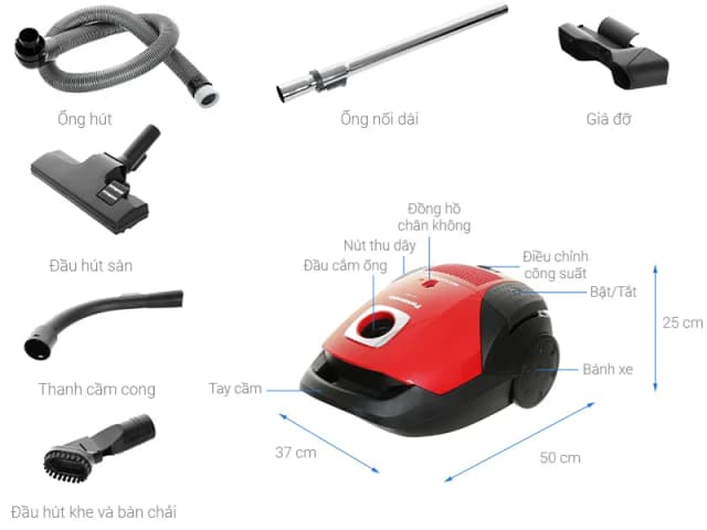 Máy hút bụi dạng hộp Panasonic MC-CG525RN49 - Ảnh 15