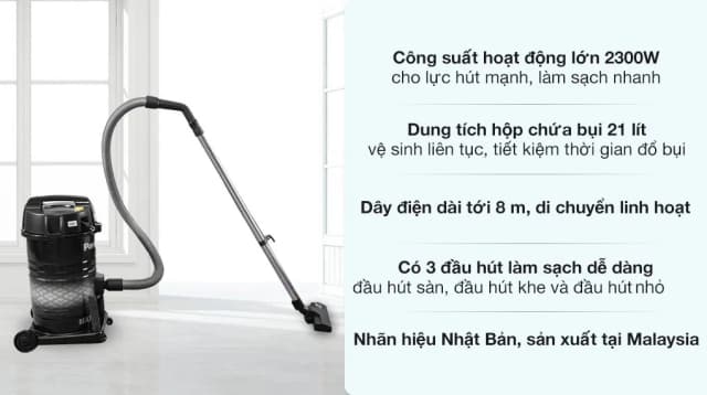 Top 1 so sánh giá Máy hút bụi công nghiệp Panasonic MC-YL637SN49 - Tìm sản phẩm giá rẻ nhất - Ảnh 17