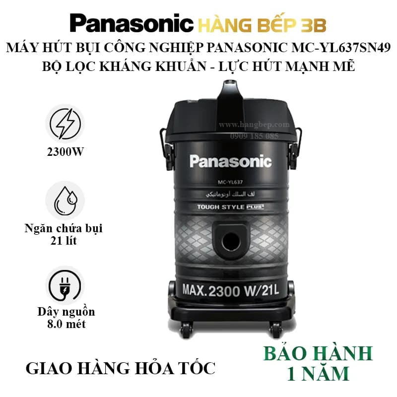 So sánh giá Máy hút bụi công nghiệp Panasonic MC-YL637SN49 - Tìm sản phẩm giá rẻ nhất - Ảnh 5
