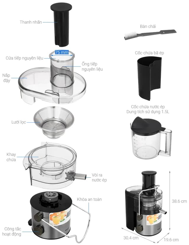 So sánh giá Máy ép trái cây Panasonic MJ-CB600SRA rẻ nhất? - Ảnh 5