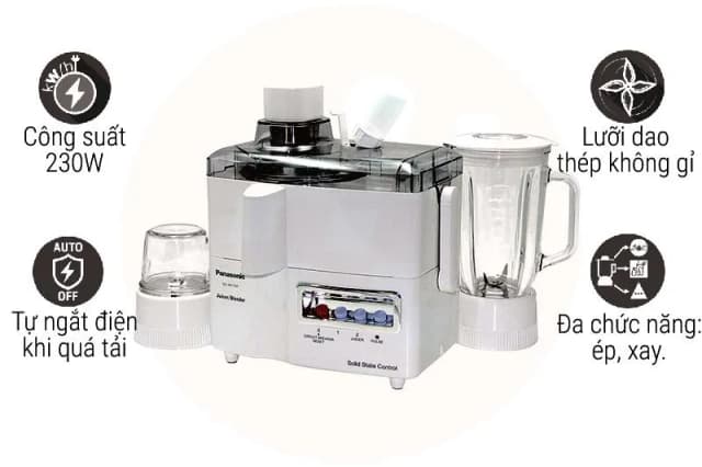 So sánh giá Máy xay ép đa năng Panasonic MJ-M176PWRA rẻ nhất? - Ảnh 16
