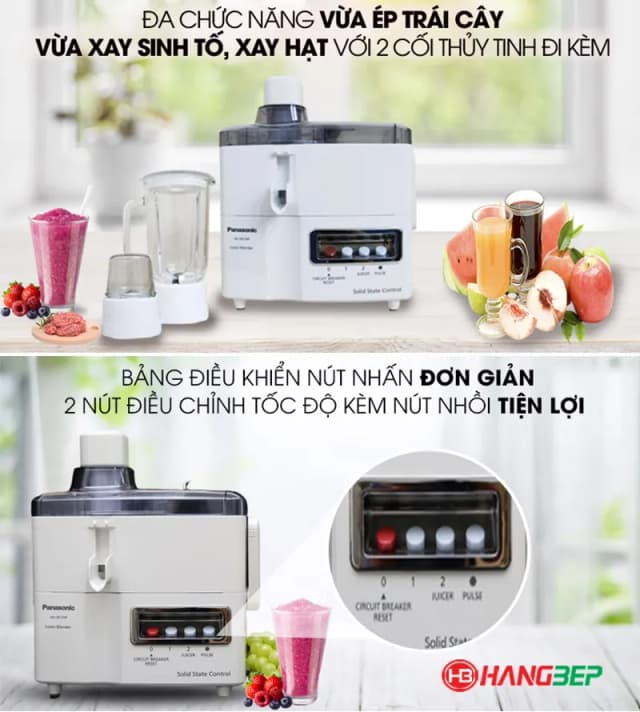 So sánh giá Máy xay ép đa năng Panasonic MJ-M176PWRA rẻ nhất? - Ảnh 18