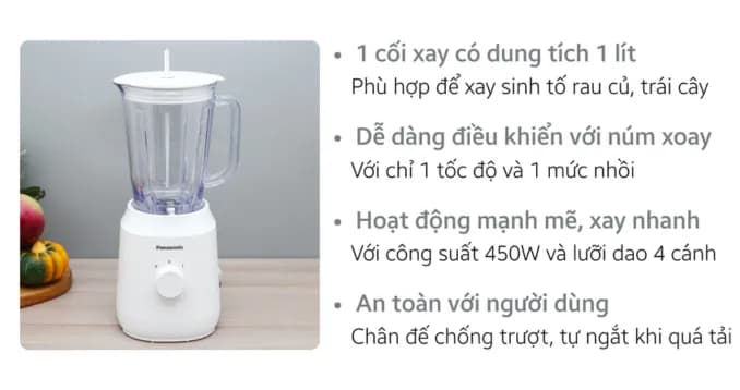 So sánh giá Máy xay sinh tố Panasonic MX-EX1001WRA - Tìm sản phẩm giá rẻ nhất - Ảnh 8