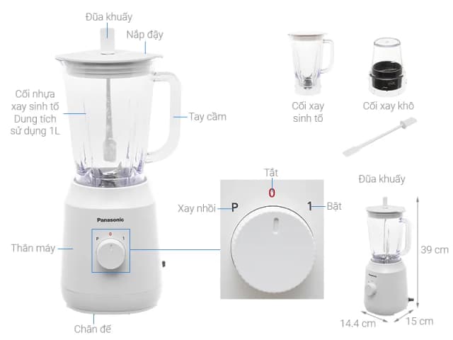 So sánh giá Máy xay sinh tố đa năng Panasonic MX-EX1031WRA rẻ nhất? - Ảnh 6