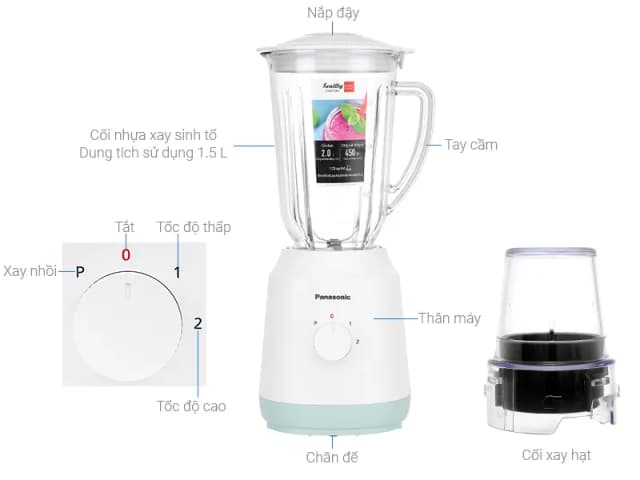 So sánh giá Máy xay sinh tố đa năng Panasonic MX-EX1561WRA rẻ nhất? - Ảnh 3