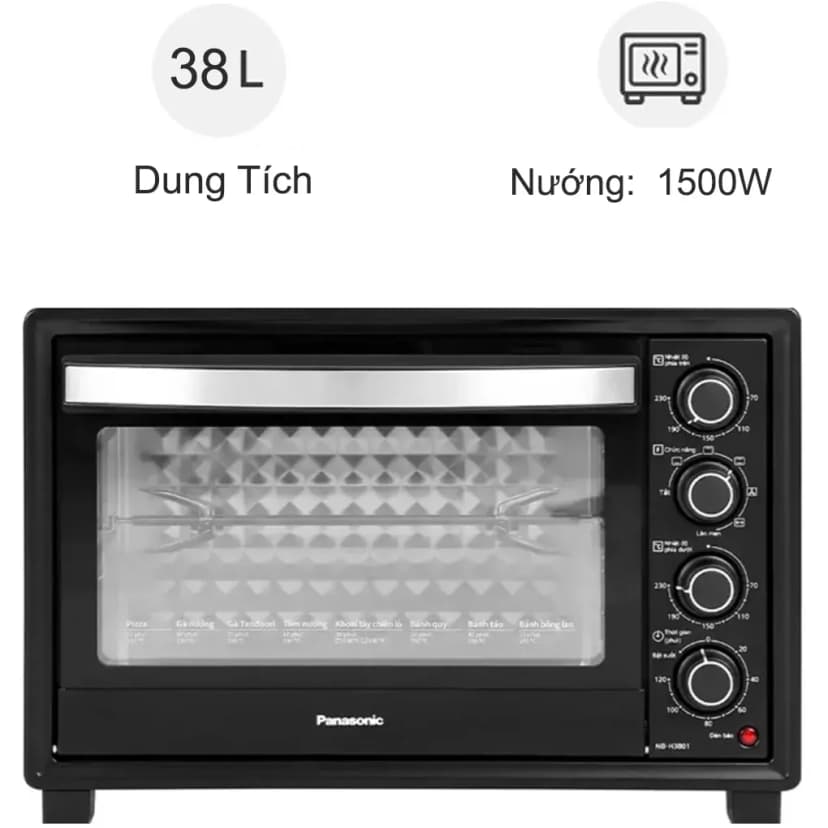 So sánh giá Lò nướng Panasonic NB-H3801KRA 38 lít - Tìm sản phẩm giá rẻ nhất - Ảnh 2