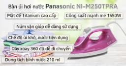 So sánh giá Bàn ủi hơi nước Panasonic NI-M250TPRA 1550W - Tìm sản phẩm giá rẻ nhất - Ảnh 13