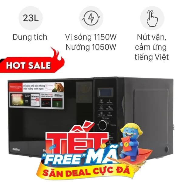So sánh giá Lò vi sóng có nướng Panasonic NN-GD37HBYUE 23 lít rẻ nhất? - Ảnh 5