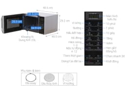 Lò vi sóng có nướng Panasonic NN-GT35HMYUE 23 lít - Giá rẻ nhất hôm nay - Ảnh 17