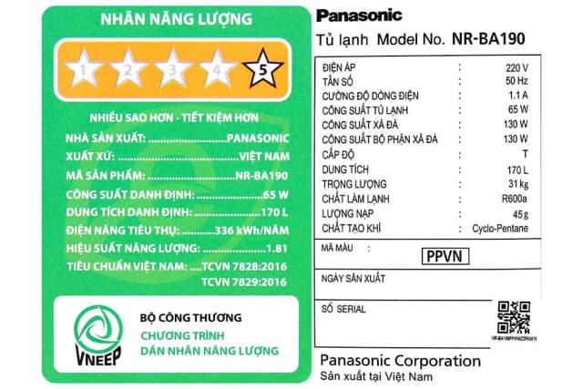 So sánh giá Tủ lạnh Panasonic Inverter 170 lít NR-BA190PPVN rẻ nhất? - Ảnh 20