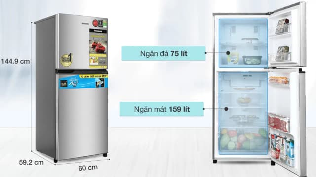 So sánh giá Tủ lạnh Panasonic Inverter 234 lít NR-TV261APSV rẻ nhất?