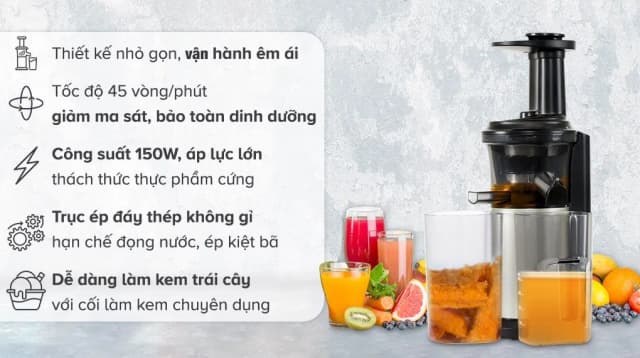 So sánh giá Máy ép chậm Panasonic PAVH-MJ-L500SRA rẻ nhất? - Ảnh 3