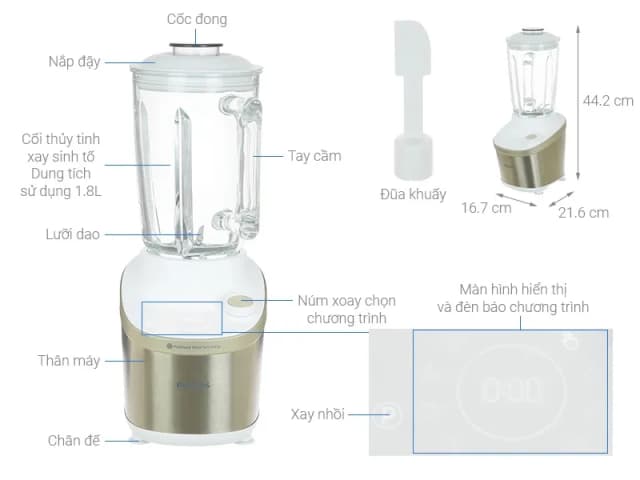 So sánh giá Máy xay sinh tố Philips HR3760/01 rẻ nhất? - Ảnh 9