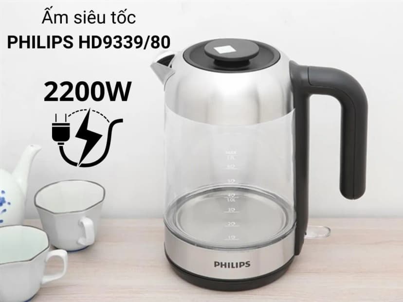 So sánh giá Bình đun siêu tốc Philips 1.7 lít HD9339/80 - Tìm sản phẩm giá rẻ nhất - Ảnh 8