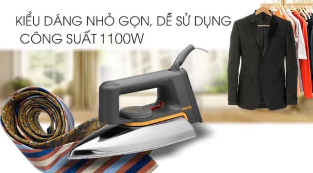 So sánh giá Bàn ủi khô Philips HD1172 1100W rẻ nhất? - Ảnh 2