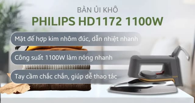 So sánh giá Bàn ủi khô Philips HD1172 1100W rẻ nhất? - Ảnh 14