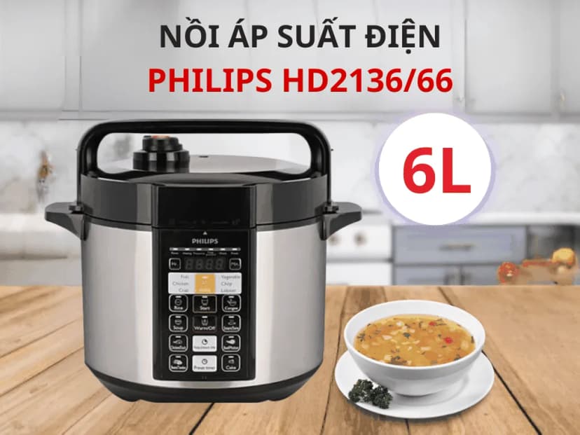 So sánh giá Nồi áp suất điện Philips HD2136/66 5 lít - Tìm sản phẩm giá rẻ nhất - Ảnh 4