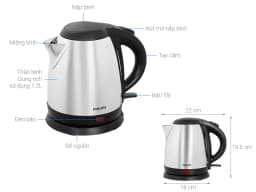 So sánh giá Bình đun siêu tốc Philips 1.2 lít HD9303 - Tìm sản phẩm giá rẻ nhất - Ảnh 4