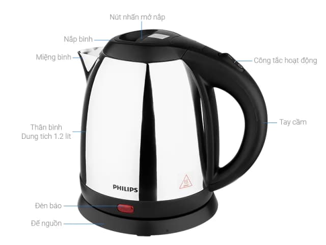 So sánh giá Bình đun siêu tốc Philips 1.2 lít HD9303 rẻ nhất? - Ảnh 5