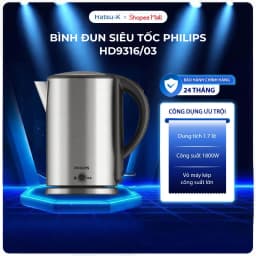 So sánh giá Bình đun siêu tốc Philips 1.7 lít HD9316 - Tìm sản phẩm giá rẻ nhất - Ảnh 17