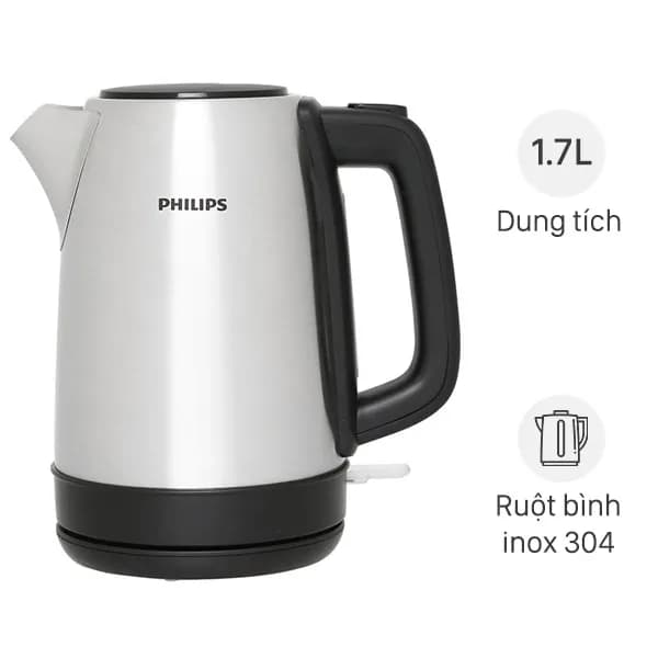 Bình đun siêu tốc Philips 1.7 lít HD9350 - Ảnh 2