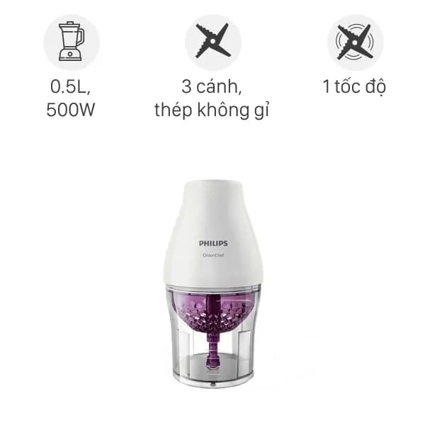 So sánh giá Máy xay thịt mini Philips HR1393 450W 0.5 lít rẻ nhất? - Ảnh 9