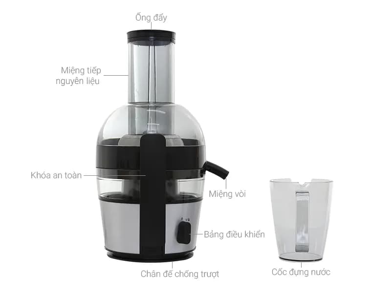 Máy ép trái cây Philips HR1863 - Giá rẻ nhất hôm nay - Ảnh 1