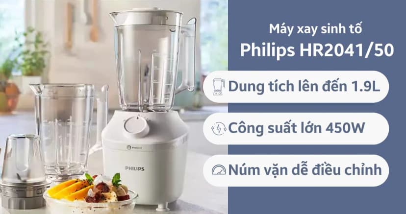 So sánh giá Máy xay sinh tố đa năng Philips HR2041/50 - 3 cối - Tìm sản phẩm giá rẻ nhất - Ảnh 12