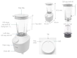 So sánh giá Máy xay sinh tố đa năng Philips HR2041/50 - 3 cối - Tìm sản phẩm giá rẻ nhất - Ảnh 9