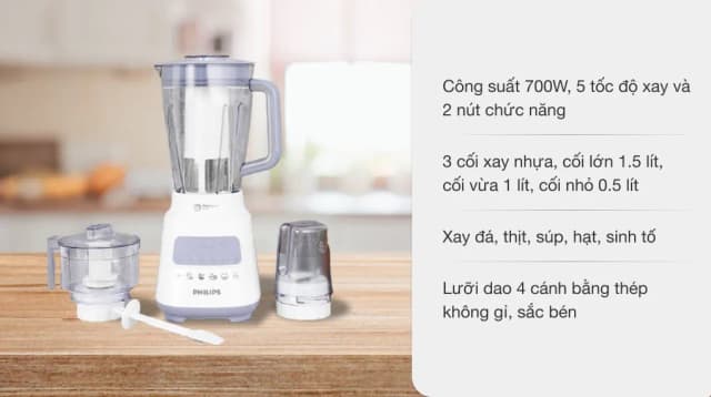 So sánh giá Máy xay sinh tố đa năng Philips HR2223/00 rẻ nhất? - Ảnh 5
