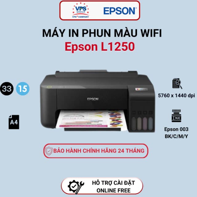 Top 1 so sánh giá Máy In phun màu đơn năng Epson EcoTank L1250 Wifi (C11CJ71503) - Tìm sản phẩm giá rẻ nhất - Ảnh 5