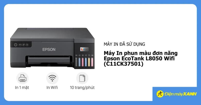 So sánh giá Máy In phun màu đơn năng Epson EcoTank L8050 Wifi (C11CK37501) - Tìm sản phẩm giá rẻ nhất - Ảnh 14