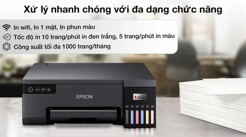 So sánh giá Máy In phun màu đơn năng Epson EcoTank L8050 Wifi (C11CK37501) - Tìm sản phẩm giá rẻ nhất - Ảnh 3
