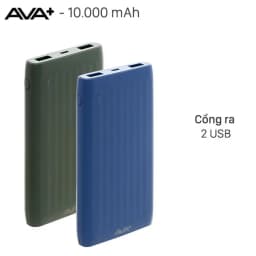 Pin sạc dự phòng Polymer 10000mAh 10.5W AVA+ DS006 - Giá rẻ nhất hôm nay - Ảnh 2