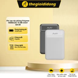 Pin sạc dự phòng Polymer 10000mAh 10.5W AVA+ DS006 - Giá rẻ nhất hôm nay - Ảnh 19