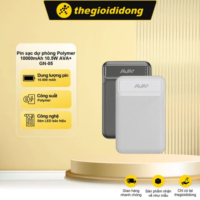 Top 1 so sánh giá Pin sạc dự phòng Polymer 10000mAh 10.5W AVA+ DS006 - Tìm sản phẩm giá rẻ nhất - Ảnh 19