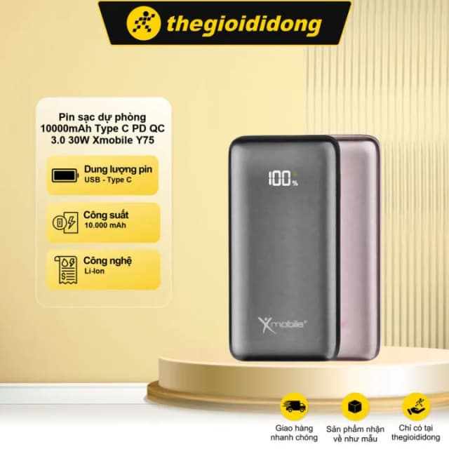 So sánh giá Pin sạc dự phòng 10000mAh Type C PD QC 3.0 30W Xmobile Y75 rẻ nhất? - Ảnh 4