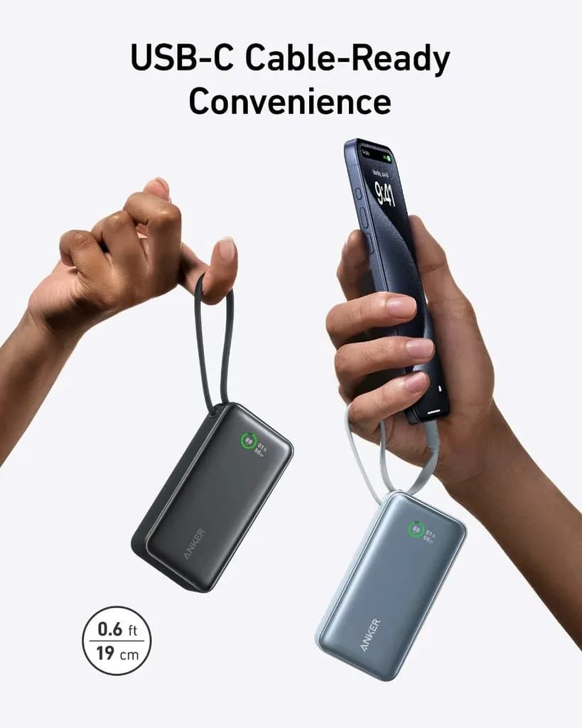 So sánh giá Pin sạc dự phòng 10000mAh Type C PD QC 3.0 45W Anker A1638 kèm cáp dây rút Type C - Tìm sản phẩm giá rẻ nhất - Ảnh 19