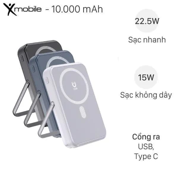 So sánh giá Pin sạc dự phòng 10000mAh Type C PD QC3.0 22.5W Xmobile T121 - Tìm sản phẩm giá rẻ nhất - Ảnh 11