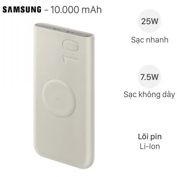 So sánh giá Pin sạc dự phòng 10000 mAh Type C PD 25W Samsung EB-P3400 rẻ nhất? - Ảnh 3