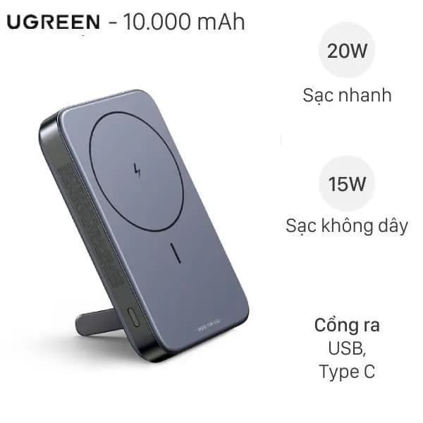 So sánh giá Pin sạc dự phòng 20000mAh Type C PD QC 3.0 22.5W Ugreen PB505 kèm Cáp Type C rẻ nhất? - Ảnh 6