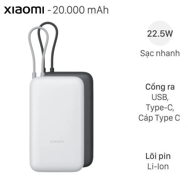 So sánh giá Pin sạc dự phòng 20000mAh Type C PD QC 3.0 22.5W Ugreen PB505 kèm Cáp Type C rẻ nhất? - Ảnh 9