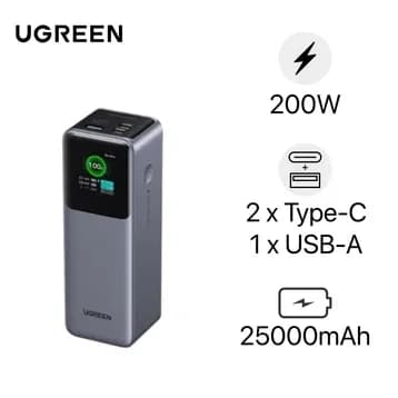 So sánh giá Pin sạc dự phòng 25000mAh Type C PD QC 3.0 200W Ugreen PB722 rẻ nhất? - Ảnh 10