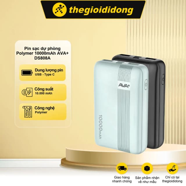 So sánh giá Pin sạc dự phòng Polymer 10000mAh 12W AVA+ JP288 rẻ nhất? - Ảnh 12