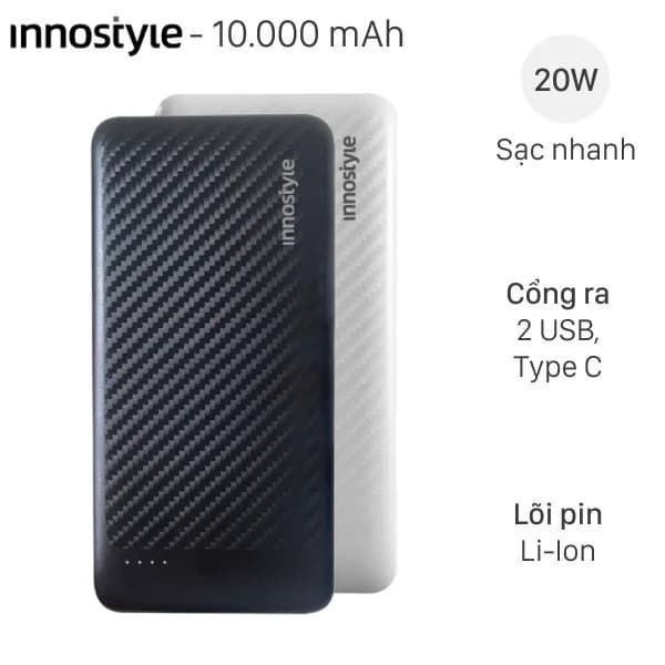 So sánh giá Pin sạc dự phòng Polymer 10000mAh Type C 10.5W Hydrus K108 kèm Cáp Lightning - Type C - Micro rẻ nhất? - Ảnh 20