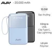 So sánh giá Pin sạc dự phòng Polymer 20000mAh 10.5W AVA+ Q7 - Tìm sản phẩm giá rẻ nhất - Ảnh 11