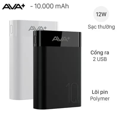 So sánh giá Pin sạc dự phòng Polymer 20000mAh Type C 10.5W AVA+ G-289 kèm Cáp Lightning - Type C - Micro rẻ nhất? - Ảnh 19