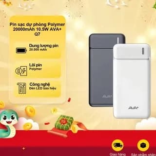 So sánh giá Pin sạc dự phòng Polymer 20000mAh Type C 10.5W AVA+ G-DX258 kèm Cáp Lightning và Cáp Type C - Tìm sản phẩm giá rẻ nhất - Ảnh 16